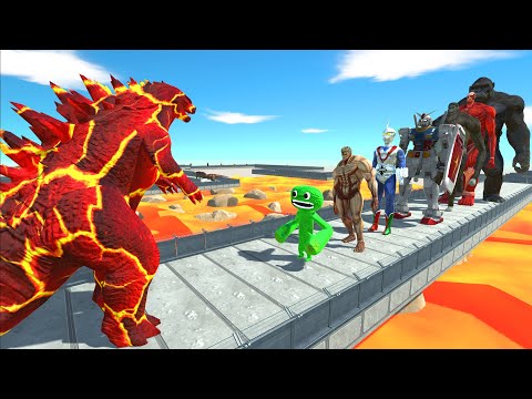 Lava Godzilla 2014 vs Kaiju Monster Lava DEATH RUN - ARBS