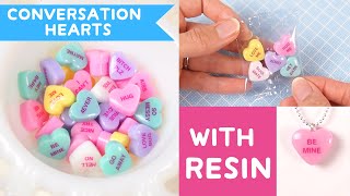 How to Make Resin Conversation Hearts | with Valentine's Day Gift Ideas