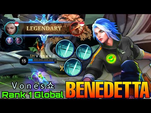 Legendary Benedetta HyperCarry! - Top 1 Global Benedetta by V o n e s 쇼 - Mobile Legends