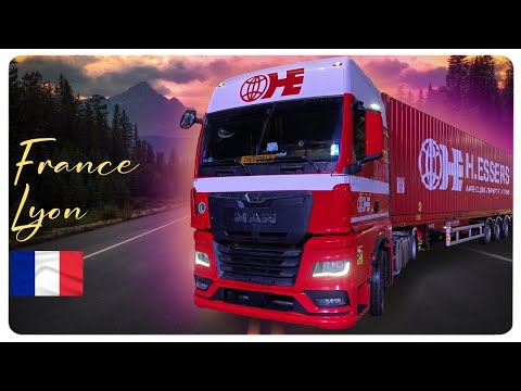 4K | POV TRUCK DRIVING | NEW MAN TGX 470.18 | Lyon France 🇫🇷