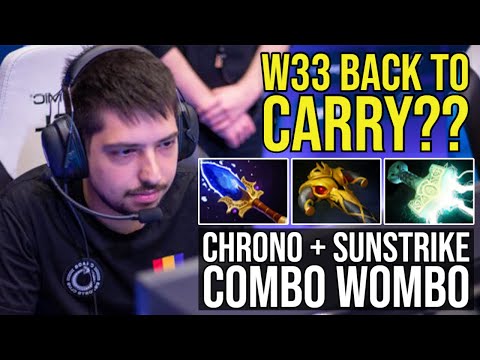 w33 1st Time Faceless Void in 7.23. w33 Back To Carry Role??