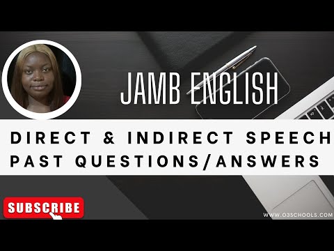 JAMB English 2026 EP 10 - Direct and Indirect Speech + LIkely Exam Questions & Solutions