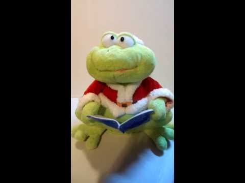 Animated Musical Plush Froggy's Frog Christmas Songbook Sings Jolly Old Saint Nicholas