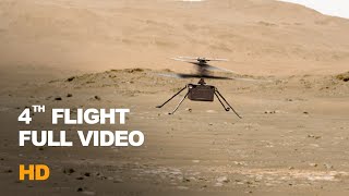 Fourth Flight Of Ingenuity Mars Helicopter Full HD Video