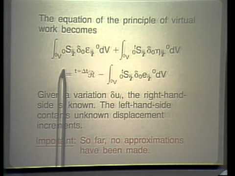 Total Lagrangian Formulation - Incremental Analysis