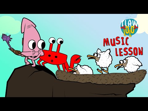 Ultimate Dance Party! 🎵🎵 Clawlolo 🦀 Music Lesson 🎶🐤  Animated Music Video 🪸