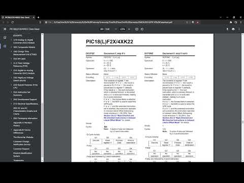 PIC18F45K22 - Variables and Simple Delay Subroutine in Assembly