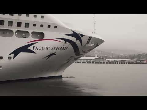 Thumbnail for P&O Cruises Australia  Pacific Explorer in Spectacular Hobart Arrival   MyCruise TV Noel Sadler