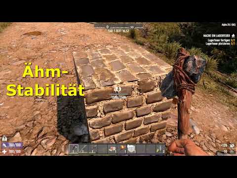 7 Days to die💀A20.1(b5)💀Tutorial 001-Beginner-Gameplay-Deutsch