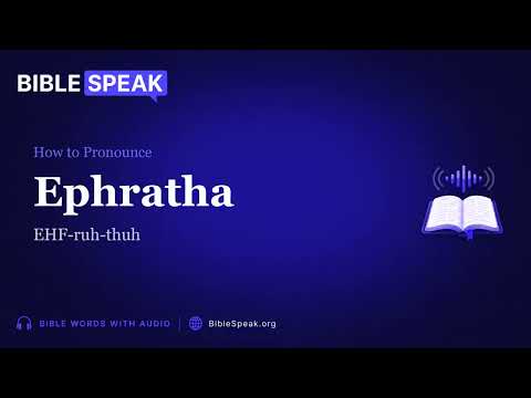 How to Pronounce Ephratha video thumbnail