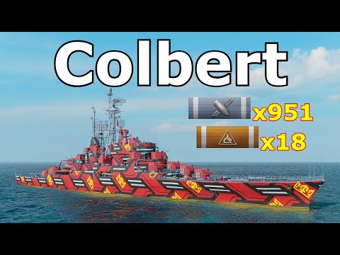 World of WarShips Colbert - 5 Kills  323K Damage