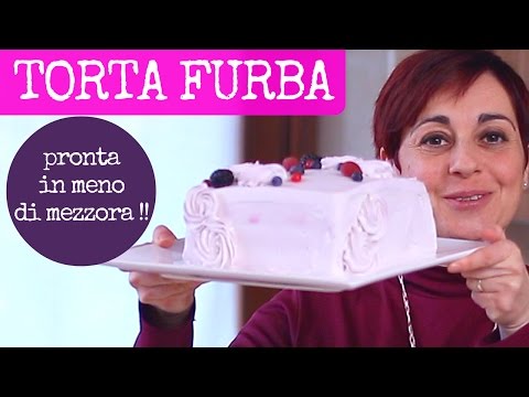 TORTA DI COMPLEANNO FURBA - Ricetta Facile per fare una torta alta quadrata in meno di mezz'ora