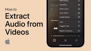 How To Extract Audio from Video on iPhone