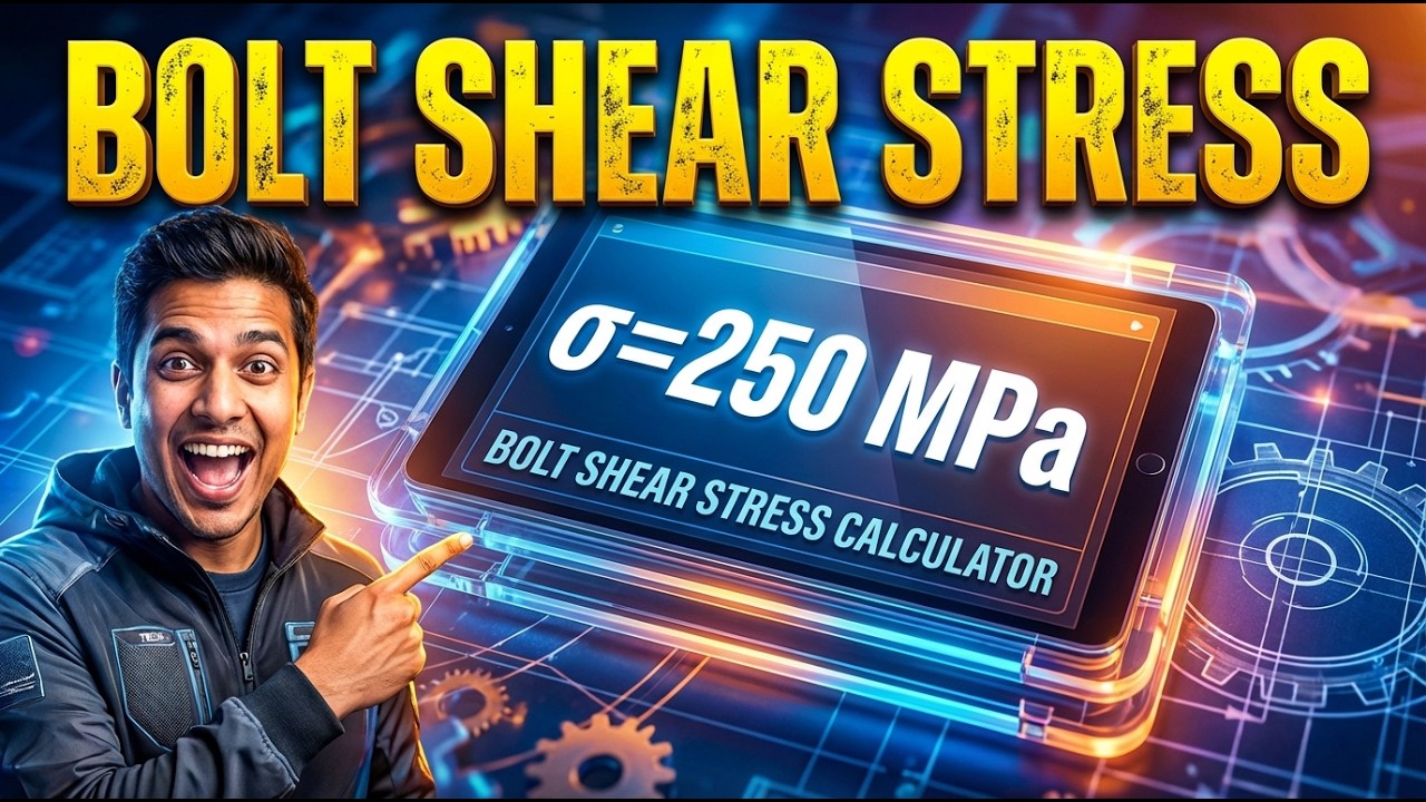 Bolt Shear Stress Calculator