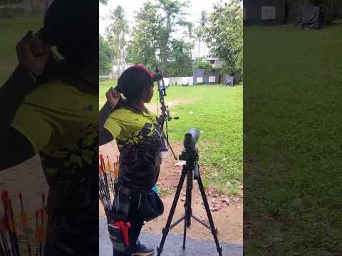 Compound archery at Bhagyas olympic archery academy! #archery #sports  #compound
