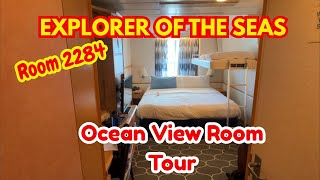 Explorer of the Seas  OCEAN VIEW Room/Royal Caribbean Full Room Tour/Nov 2025