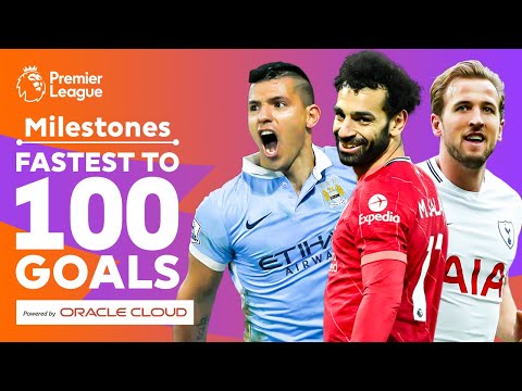 FASTEST football players to score 100 Premier League goals ft. Aguero, Salah & Kane