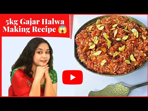 5 Kg Gajar HALWA MAKING 😱😱 Bilkul Halwai Style ❤️❤️❤️ #gajarkahalwa #viralvideo #akritigupta