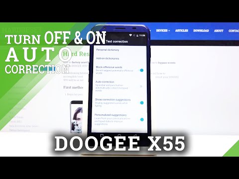 How to Enter Auto Correction in DOOGEE X55 – Find Auto Correction Options