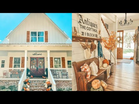 Lake Front Farmhouse Fall Farmhouse Home Tour