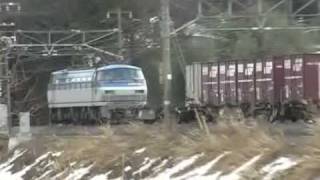 preview picture of video 'Freight Train powered by EF66 / EF66牽引貨物列車'