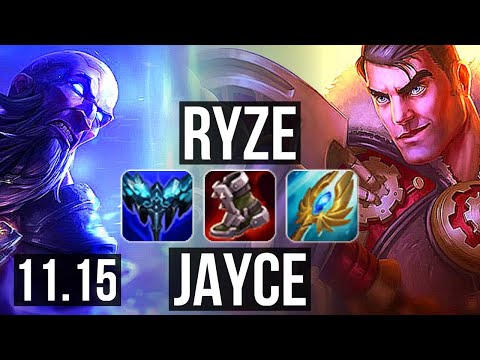 RYZE vs JAYCE (MID) | 13/1/8, Legendary, Rank 8 Ryze | BR Challenger | v11.15
