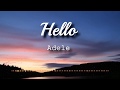 Adele - Hello (Lyrics Video) Adele - Hello (Lyrics Video)