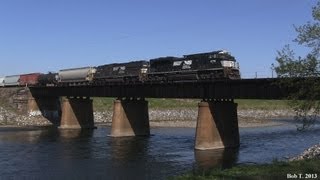 preview picture of video 'Norfolk Southern at Canal Park Allentown, PA 4/27/13 Part One'