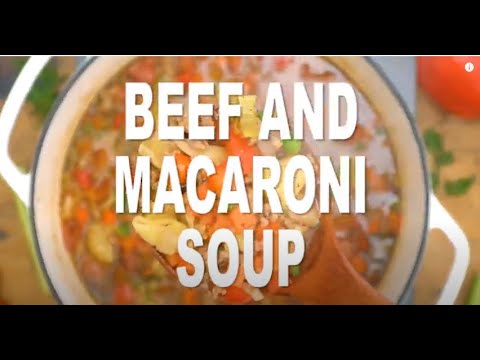 Beef and Macaroni Soup Recipe #SHORTS