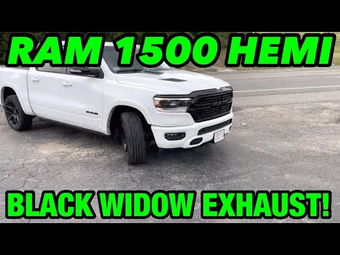 2021 RAM 1500 LARAMIE 5.7L HEMI V8 DUAL EXHAUST w/ BLACK WIDOW RACE VENOM!