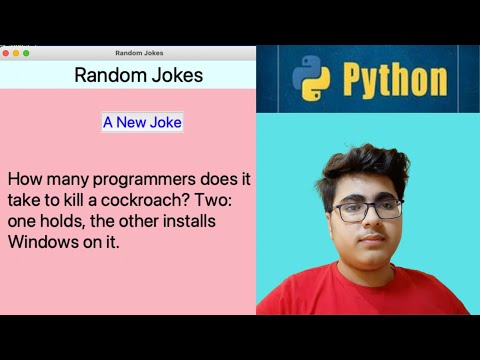 Random Jokes Generator With Gui Using Python Programmer Saiyam Python Tkinter