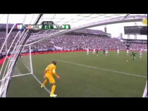 gol de  Nigeria  1 vs  2 USA Amistosos Internacionales