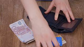 Симпатичний жіночий гаманець із монетницею з натуральної шкіри ST Leather 19481 чорний