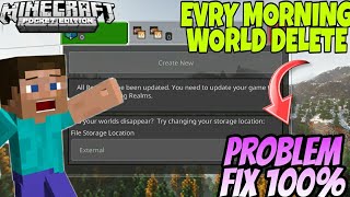 Every Morning Why Minecraft World Is Deleted?And sign Solve World Delete Problem Minecraft 1.19