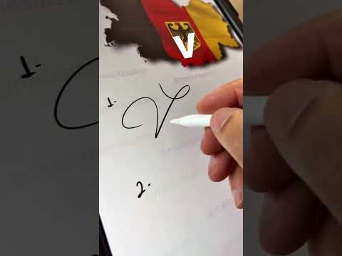 #V Letter V Signature examples…