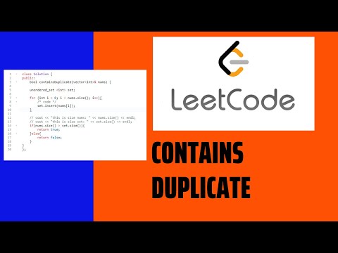 LeetCode Contains Duplicate Solution Explained - C++