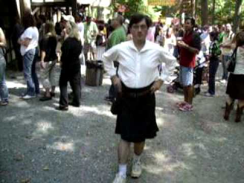 Dancing to "Scotland the Brave"