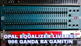 Video thumbnail for OPal constant Q graphic equaliser live fcs 966 by Dizon Audio