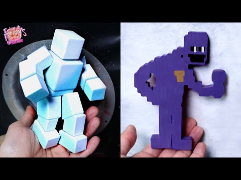 [FNF] Making AnimDude(Scott) & Purple guy Sculpture [Funkin' at Freddy VS Afton] Friday Night Funkin