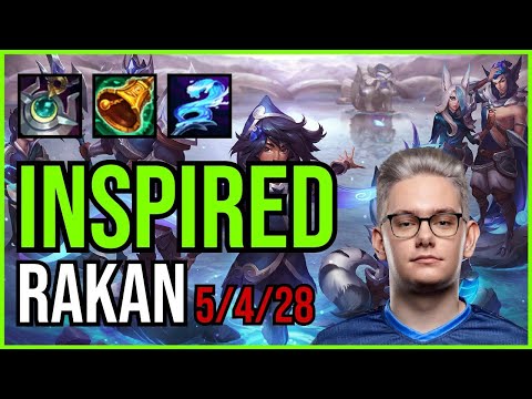 INSPIRED - RAKAN vs PYKE Support - EUW Grandmaster - Patch 11.3