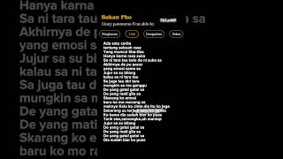 Download lagu Lirik Lagu Bukan Pho-Liany Panmuma feat.aldo bz 🎶 mp3