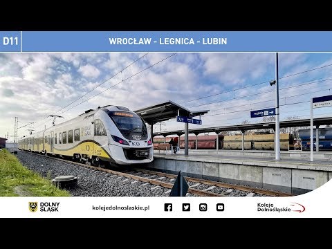 Koleje Dolnośląskie - linia D11 Wrocław - Lubin 4K