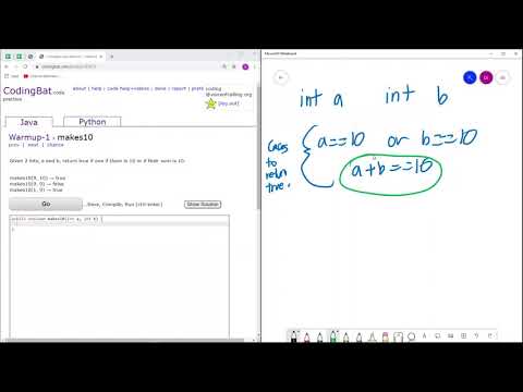 Warmup 1 Makes10 Java Solution Codingbat Com