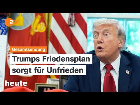 heute 19:00 Uhr vom 24.04.2025 Trumps Friedensplan, Angriffe auf Kiew, Wirtschaftskrise