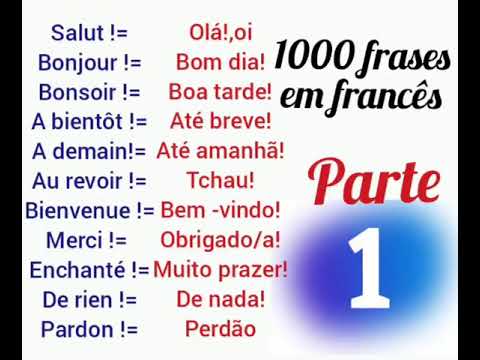 1000 Most Used Phrases in French Part 1