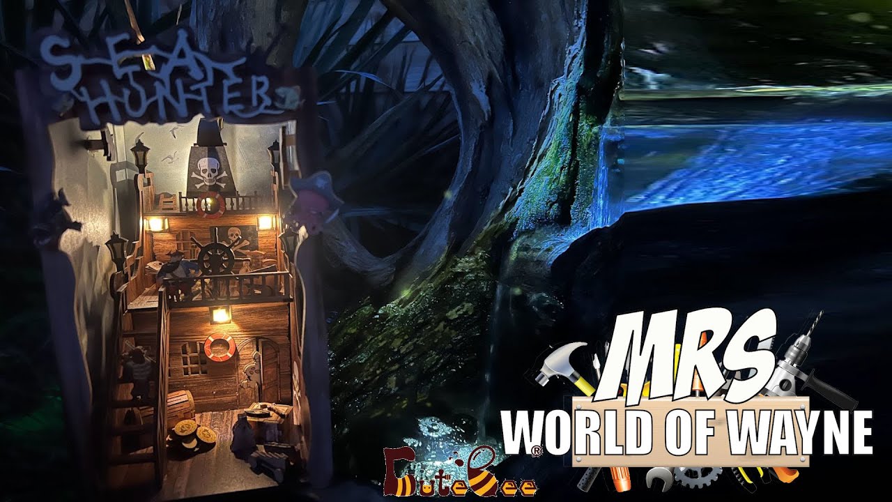 Build the Cutebee Pirate Themed Book Nook - Part 3 - The Completed Model