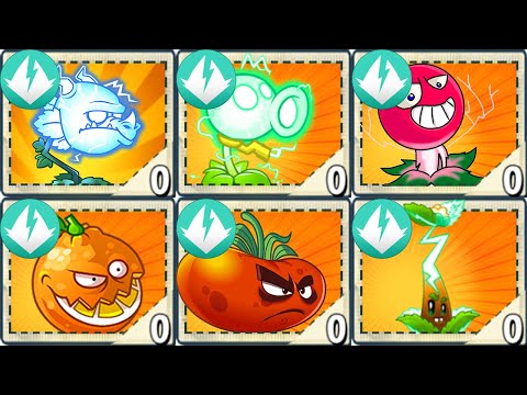 All ELECTRIC Plants Power-Up! in Plants vs. Zombies 2