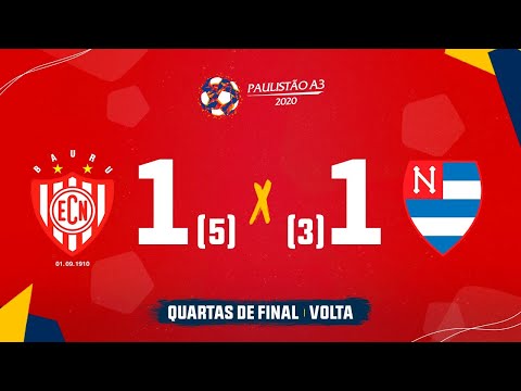 Noroeste 1 (5) x (3) 1 Nacional - Quartas de final do Paulistão A3