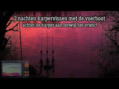 Two nights of carp fishing with a bait boat! Chasing carp even in freezing temperatures!