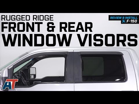 2009-2014 F150 Rugged Ridge Front & Rear Window Visors Review & Install